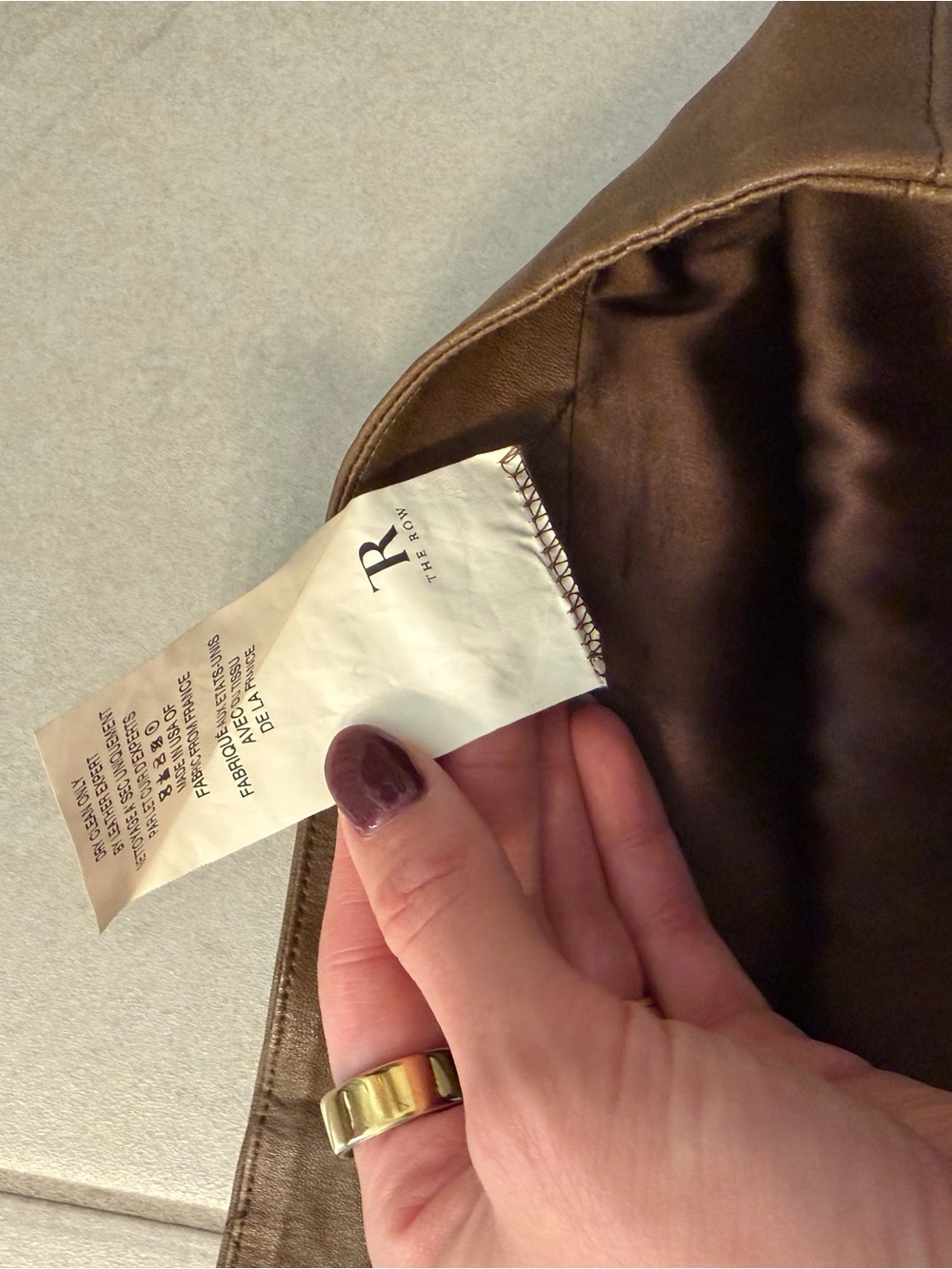 The Row Lambskin Skirt - Picture 5 of 5